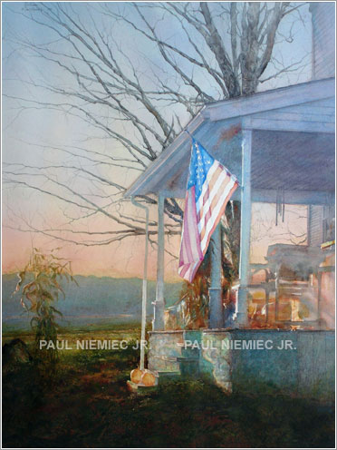 Halloween, limited edition print by Paul Niemiec Jr. Running Wind Studio