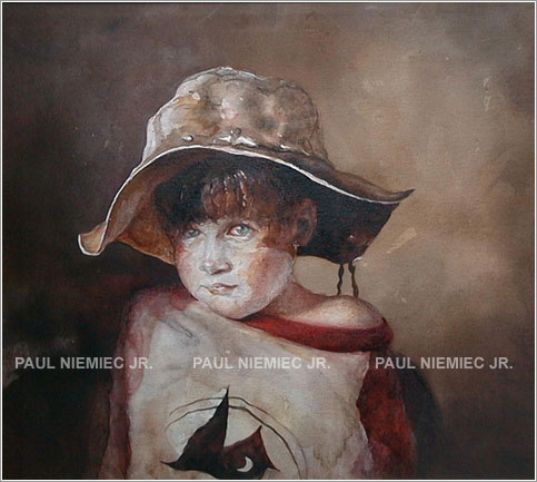 Black forest watercolor, art by Paul Niemiec Jr. Running Wind Studio 