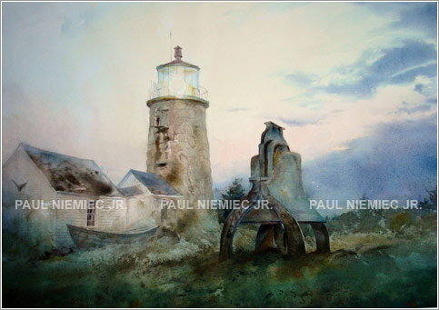 Lamplight, limited edition print by Paul Niemiec Jr. Running Wind Studio